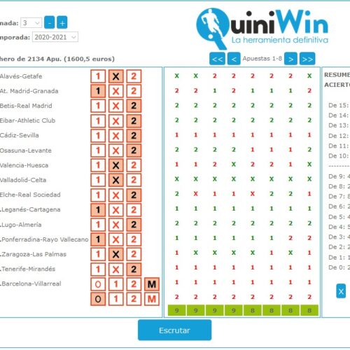 Escrutador 1X2