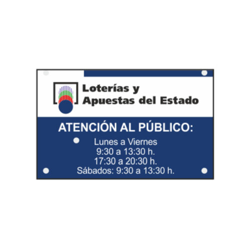 Placa de Horario